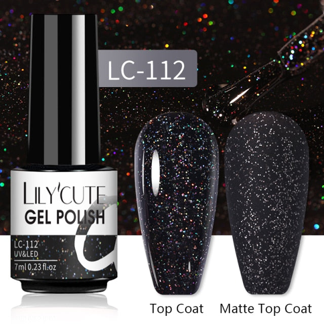 LILYCUTE Nail Gel Polish UV Semi Permanent Ice Purple Serise Nail Art All For Manicure LED Gel Base Top Coat Gel Varnish Polish