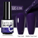 LILYCUTE Nail Gel Polish UV Semi Permanent Ice Purple Serise Nail Art All For Manicure LED Gel Base Top Coat Gel Varnish Polish