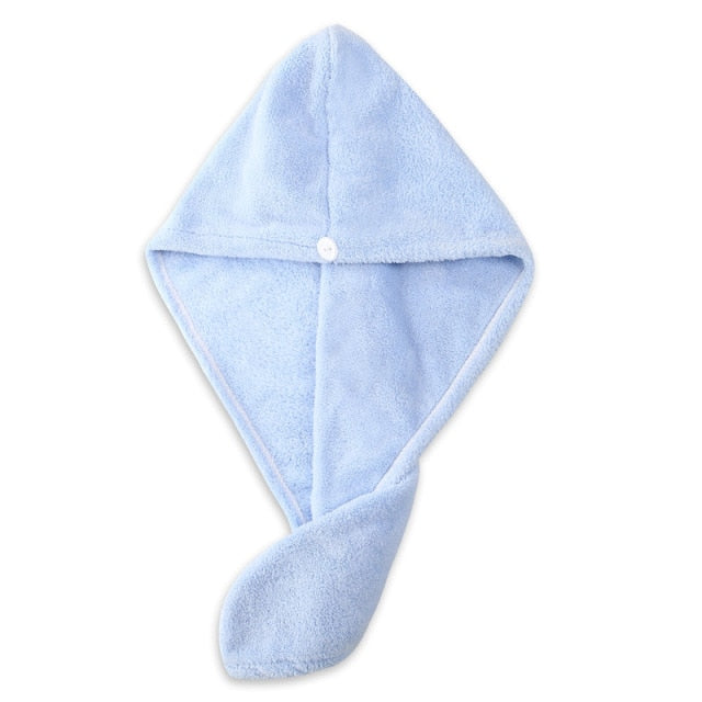Microfiber Girl's Hair Drying Hat Hair Towel Dry Quick Womens Hair Towel Absorption Turban Hair Dry Cap Household Bath Tool