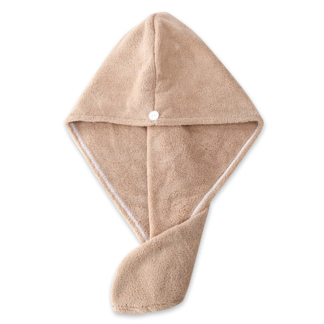 Microfiber Girl's Hair Drying Hat Hair Towel Dry Quick Womens Hair Towel Absorption Turban Hair Dry Cap Household Bath Tool