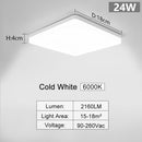 Square Led ceiling lamp for bedroom lighting Neutral white cold white warm white 48W 36W 24W 18W led ceiling light living room