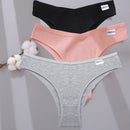 FINETOO 3PCS/Set Women Cotton Lingerie Female Thongs Sexy Underwear For Woman Low-Rise Underpant Women's Panties Bikini Briefs