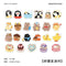46 Pcs Cartoon Animals Food Mini Paper Sticker Bag Diy Diary Planner Decoration Sticker Album Scrapbooking Kawaii Stationery