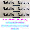 60pcs 50X25mm Name stickers Transparent Tag Sticker Customize Waterproof Personalized Labels logo kids office School Stationery