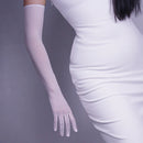 Elegant Women Ultra-Thin Long Summer Driving Cycling Sexy Black Sunscreen Gloves Female Anti-UV Elasticity Lace Mesh Gloves H98