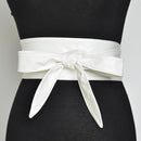 Women Lace Up Belt New Bowknot Belts for Women Longer Wide Bind Waistband Ties Bow Ladies Dress Decoration Fashion Pu 2020 Adult