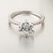 2021 New Trendy Elegant Zircon Rings For Women White CZ Crystal Engagement Design Hot Sale Zircon Rings Female Wedding Jewelry