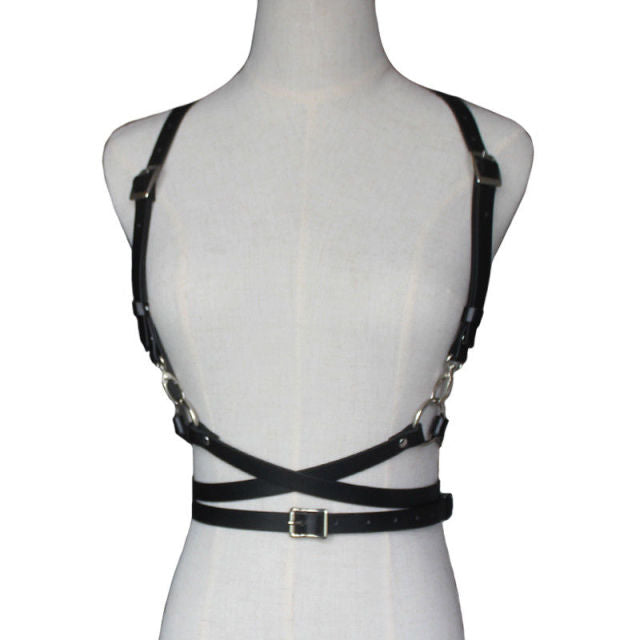 2020 Fashion Trend Women Men Gothic Handmade PU Leather Harness Belts Body Bondage Waist Straps Punk Rock Stylish Accessories