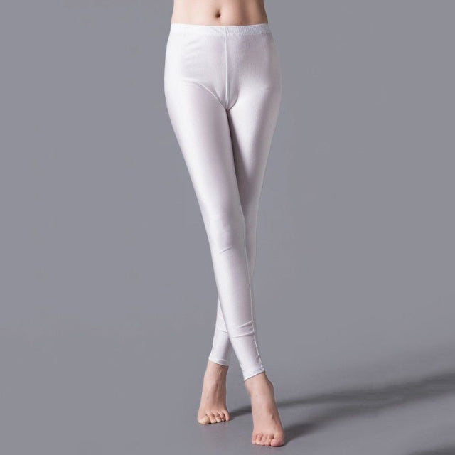 LJCUIYAO Women Elastic Waist Casual Leggings Large Shinny Legging High Stretch Leggings Gym Pants Workout Workout 2021 Leggings