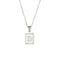 2021 Trend 18K Golden Chain Necklaces Male Square Natural Shell Initial Letters Pendant Stainless Steel Jewelry for Women Gifts