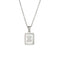 2021 Trend 18K Golden Chain Necklaces Male Square Natural Shell Initial Letters Pendant Stainless Steel Jewelry for Women Gifts