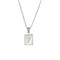 2021 Trend 18K Golden Chain Necklaces Male Square Natural Shell Initial Letters Pendant Stainless Steel Jewelry for Women Gifts