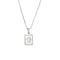 2021 Trend 18K Golden Chain Necklaces Male Square Natural Shell Initial Letters Pendant Stainless Steel Jewelry for Women Gifts