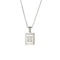 2021 Trend 18K Golden Chain Necklaces Male Square Natural Shell Initial Letters Pendant Stainless Steel Jewelry for Women Gifts
