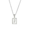 2021 Trend 18K Golden Chain Necklaces Male Square Natural Shell Initial Letters Pendant Stainless Steel Jewelry for Women Gifts