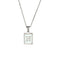 2021 Trend 18K Golden Chain Necklaces Male Square Natural Shell Initial Letters Pendant Stainless Steel Jewelry for Women Gifts