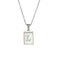 2021 Trend 18K Golden Chain Necklaces Male Square Natural Shell Initial Letters Pendant Stainless Steel Jewelry for Women Gifts