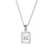 2021 Trend 18K Golden Chain Necklaces Male Square Natural Shell Initial Letters Pendant Stainless Steel Jewelry for Women Gifts
