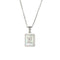 2021 Trend 18K Golden Chain Necklaces Male Square Natural Shell Initial Letters Pendant Stainless Steel Jewelry for Women Gifts