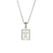 2021 Trend 18K Golden Chain Necklaces Male Square Natural Shell Initial Letters Pendant Stainless Steel Jewelry for Women Gifts
