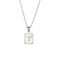 2021 Trend 18K Golden Chain Necklaces Male Square Natural Shell Initial Letters Pendant Stainless Steel Jewelry for Women Gifts