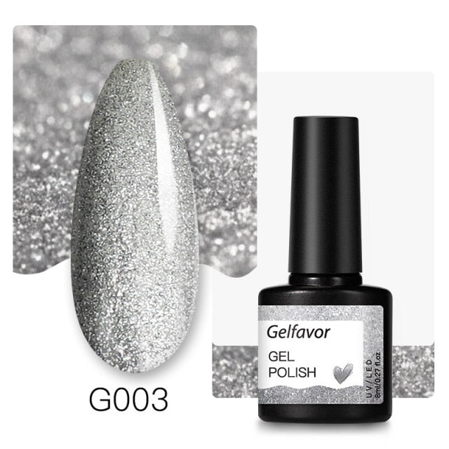 Gelfavor Nail Gel polish 8ml Varnish Hybrid Manicure Set For Nail Art Semi Platinum Painting UV LED Lamp Nails Gel polish