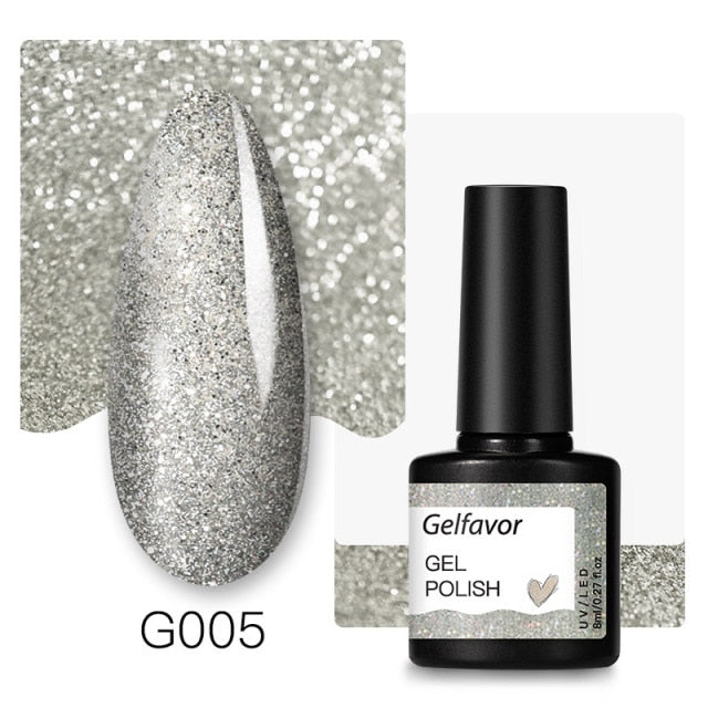 Gelfavor Nail Gel polish 8ml Varnish Hybrid Manicure Set For Nail Art Semi Platinum Painting UV LED Lamp Nails Gel polish