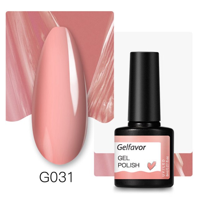 Gelfavor Nail Gel polish 8ml Varnish Hybrid Manicure Set For Nail Art Semi Platinum Painting UV LED Lamp Nails Gel polish