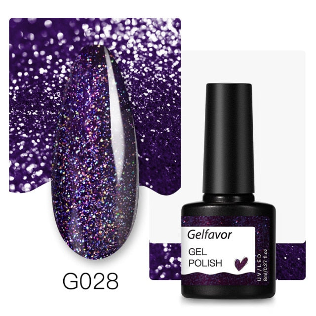 Gelfavor Nail Gel polish 8ml Varnish Hybrid Manicure Set For Nail Art Semi Platinum Painting UV LED Lamp Nails Gel polish
