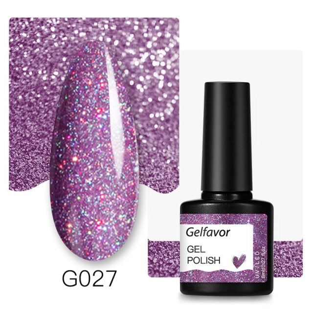 Gelfavor Nail Gel polish 8ml Varnish Hybrid Manicure Set For Nail Art Semi Platinum Painting UV LED Lamp Nails Gel polish
