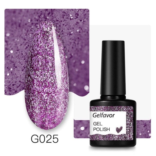 Gelfavor Nail Gel polish 8ml Varnish Hybrid Manicure Set For Nail Art Semi Platinum Painting UV LED Lamp Nails Gel polish