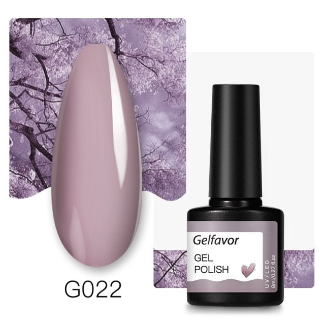 Gelfavor Nail Gel polish 8ml Varnish Hybrid Manicure Set For Nail Art Semi Platinum Painting UV LED Lamp Nails Gel polish