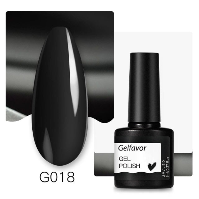 Gelfavor Nail Gel polish 8ml Varnish Hybrid Manicure Set For Nail Art Semi Platinum Painting UV LED Lamp Nails Gel polish