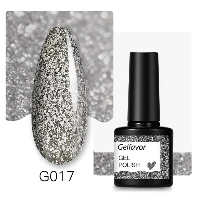 Gelfavor Nail Gel polish 8ml Varnish Hybrid Manicure Set For Nail Art Semi Platinum Painting UV LED Lamp Nails Gel polish