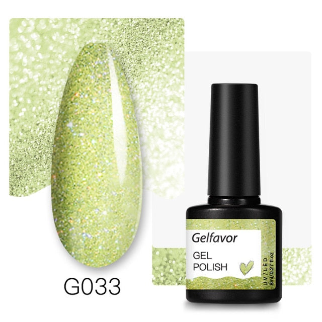 Gelfavor Nail Gel polish 8ml Varnish Hybrid Manicure Set For Nail Art Semi Platinum Painting UV LED Lamp Nails Gel polish