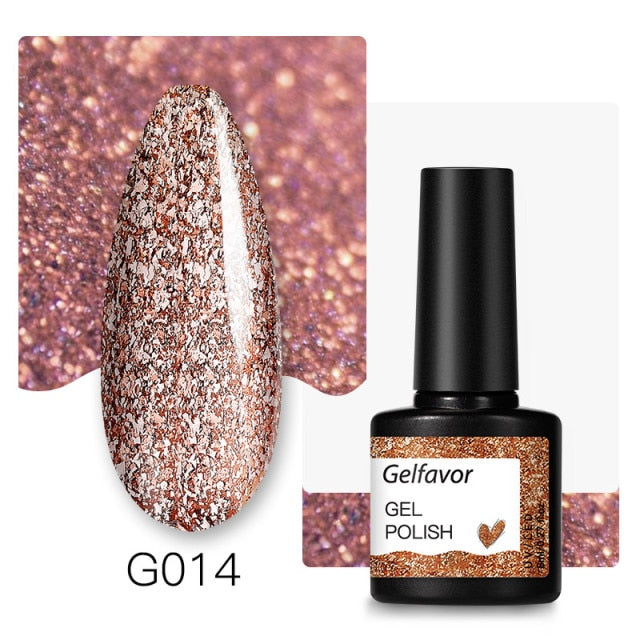 Gelfavor Nail Gel polish 8ml Varnish Hybrid Manicure Set For Nail Art Semi Platinum Painting UV LED Lamp Nails Gel polish