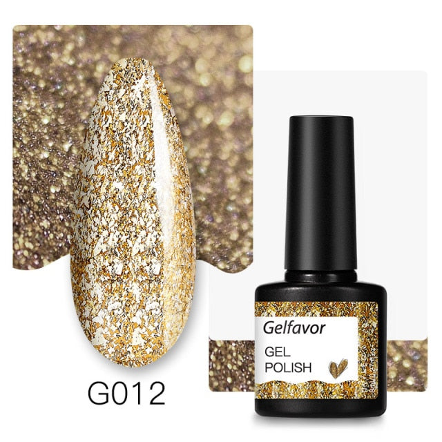 Gelfavor Nail Gel polish 8ml Varnish Hybrid Manicure Set For Nail Art Semi Platinum Painting UV LED Lamp Nails Gel polish