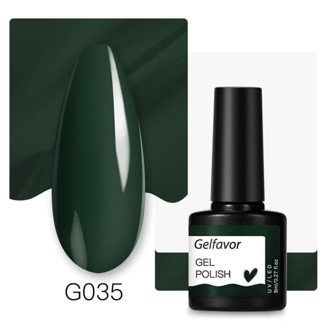 Gelfavor Nail Gel polish 8ml Varnish Hybrid Manicure Set For Nail Art Semi Platinum Painting UV LED Lamp Nails Gel polish