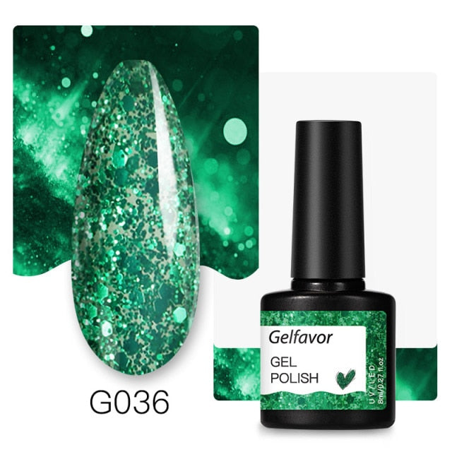 Gelfavor Nail Gel polish 8ml Varnish Hybrid Manicure Set For Nail Art Semi Platinum Painting UV LED Lamp Nails Gel polish