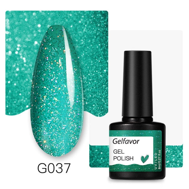Gelfavor Nail Gel polish 8ml Varnish Hybrid Manicure Set For Nail Art Semi Platinum Painting UV LED Lamp Nails Gel polish
