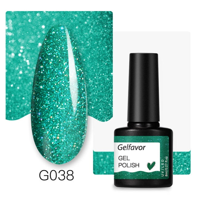 Gelfavor Nail Gel polish 8ml Varnish Hybrid Manicure Set For Nail Art Semi Platinum Painting UV LED Lamp Nails Gel polish