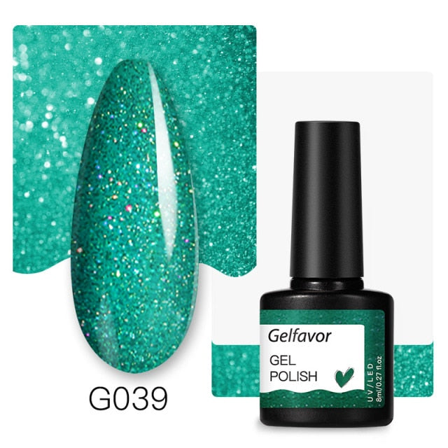 Gelfavor Nail Gel polish 8ml Varnish Hybrid Manicure Set For Nail Art Semi Platinum Painting UV LED Lamp Nails Gel polish