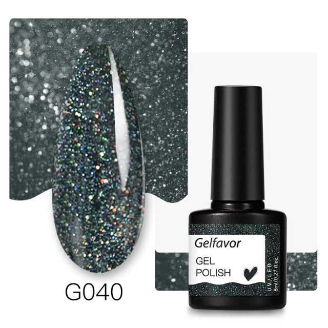 Gelfavor Nail Gel polish 8ml Varnish Hybrid Manicure Set For Nail Art Semi Platinum Painting UV LED Lamp Nails Gel polish