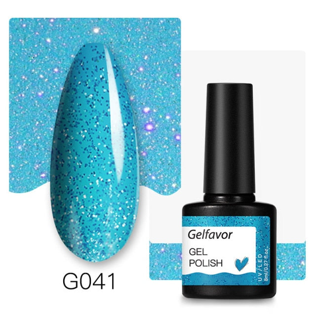 Gelfavor Nail Gel polish 8ml Varnish Hybrid Manicure Set For Nail Art Semi Platinum Painting UV LED Lamp Nails Gel polish