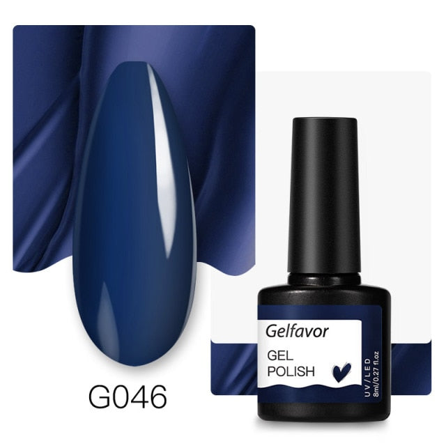 Gelfavor Nail Gel polish 8ml Varnish Hybrid Manicure Set For Nail Art Semi Platinum Painting UV LED Lamp Nails Gel polish
