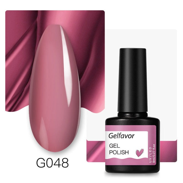 Gelfavor Nail Gel polish 8ml Varnish Hybrid Manicure Set For Nail Art Semi Platinum Painting UV LED Lamp Nails Gel polish