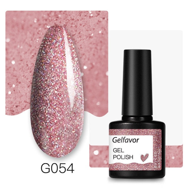 Gelfavor Nail Gel polish 8ml Varnish Hybrid Manicure Set For Nail Art Semi Platinum Painting UV LED Lamp Nails Gel polish