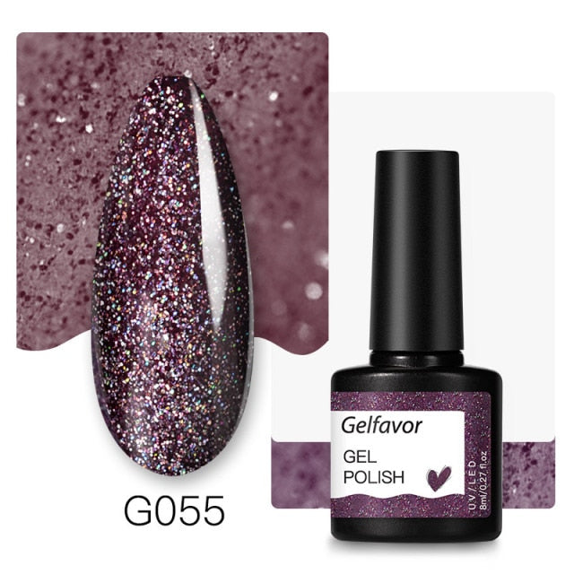 Gelfavor Nail Gel polish 8ml Varnish Hybrid Manicure Set For Nail Art Semi Platinum Painting UV LED Lamp Nails Gel polish