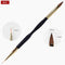 New Glitter Handle Nail Art Brush for Acrylic Powder 100% Nylon Manicure Acrylic Nails Round Nail Art Brush With Liquid 7 Sizes