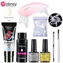 Mobray UV Poly Nail Gel Extension Nail Kit All For Manicure Set Acrylic Solution UV/LED Building Gel Polish For Nail Art Design
